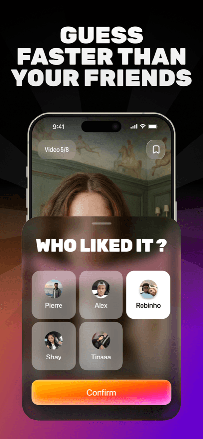WhoLiked? screenshot: Vote